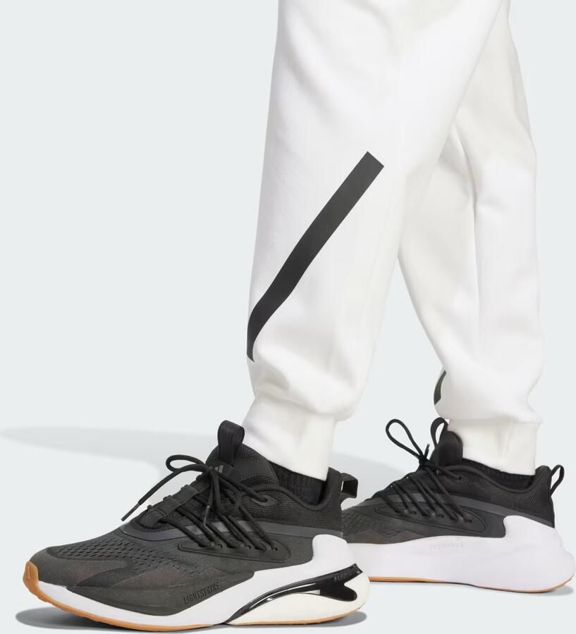 Adidas Teamwork Geïnspireerde Witte Sportieve Broek White Heren