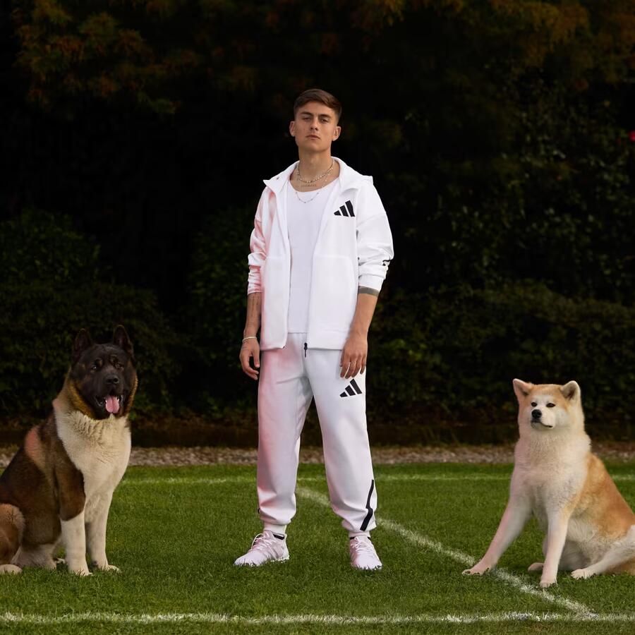 Adidas Teamwork Geïnspireerde Witte Sportieve Broek White Heren - Foto 4
