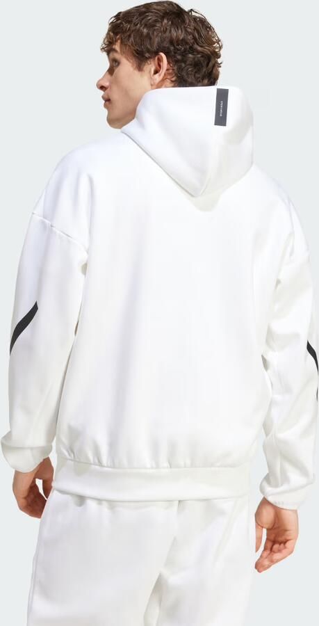 Adidas Hooded Track Jacket met volledige rits Wit White Heren - Foto 8