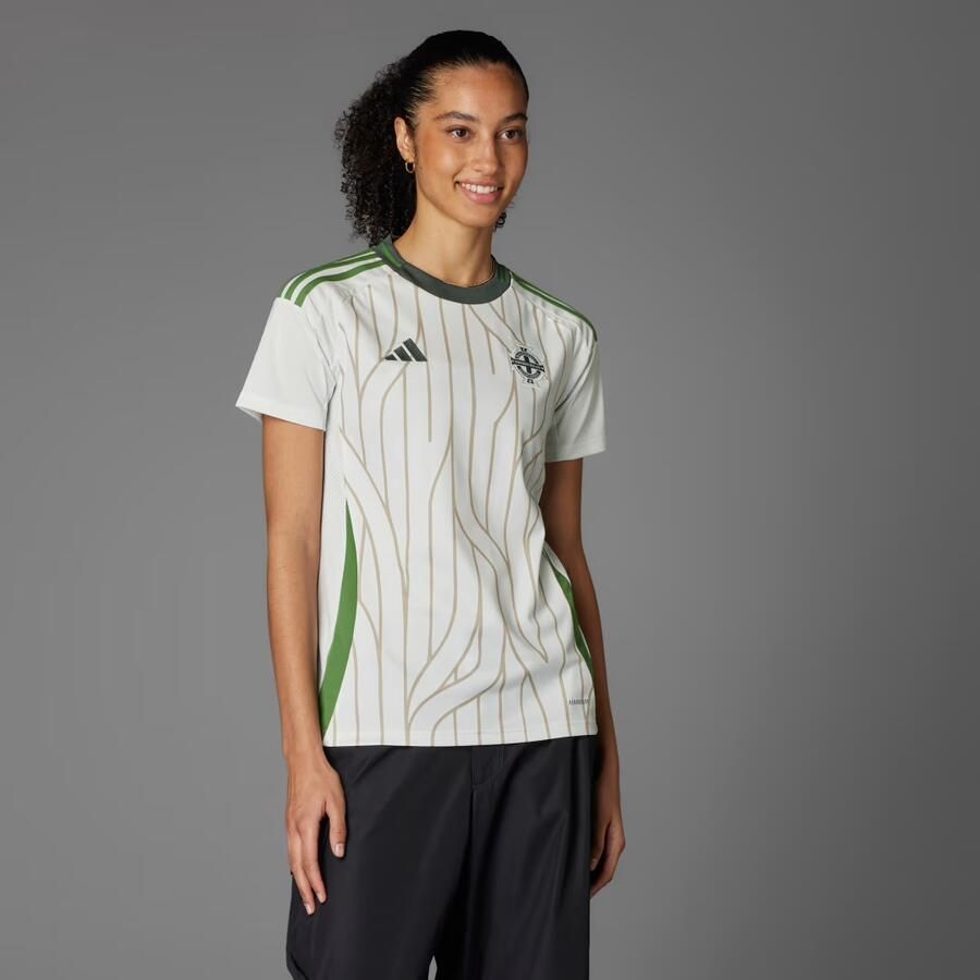 Adidas Northern Ireland 2025 Away Shirt Dames White- Dames White - Foto 6