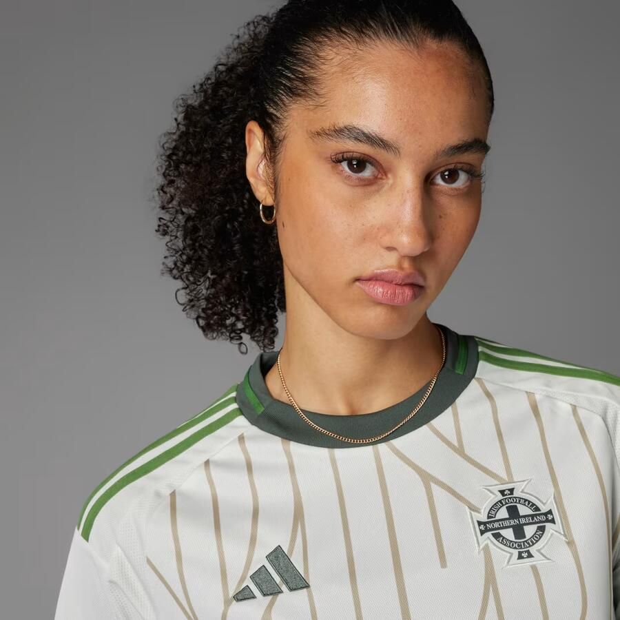 Adidas Northern Ireland 2025 Away Shirt Dames White- Dames White - Foto 3