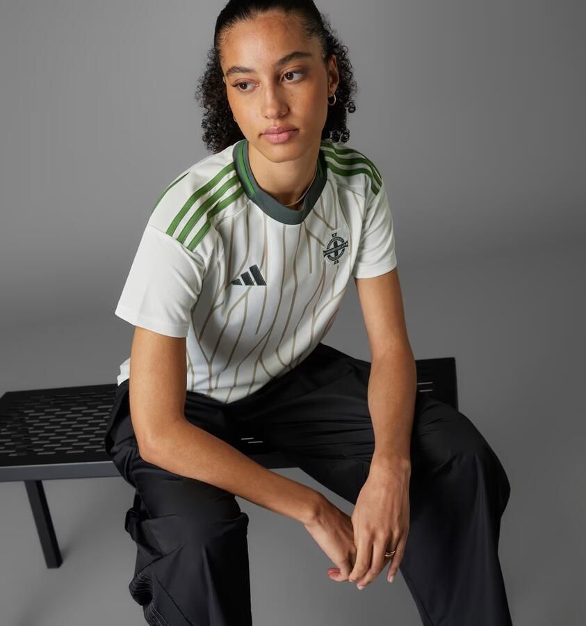 Adidas Northern Ireland 2025 Away Shirt Dames White- Dames White - Foto 5