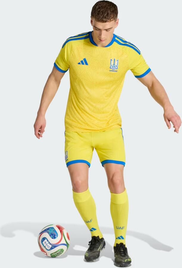 Adidas Ukraine 2026 Home Shirt Geel- Heren Geel - Foto 5