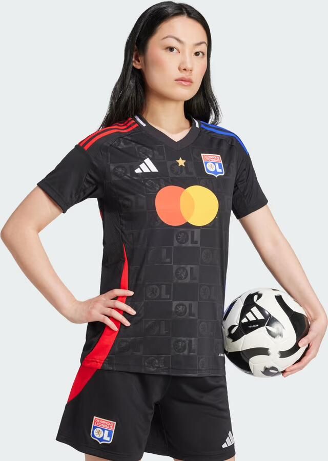 Adidas Olympique Lyon 2024 25 Away Shirt Dames Black- Dames Black - Foto 4