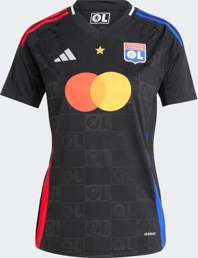 Adidas Olympique Lyon 2024 25 Away Shirt Dames Black- Dames Black - Foto 3