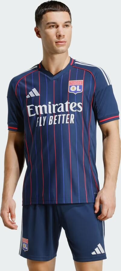 Adidas Olympique Lyon 2025 26 Away Shirt Blauw- Heren Blauw - Foto 5