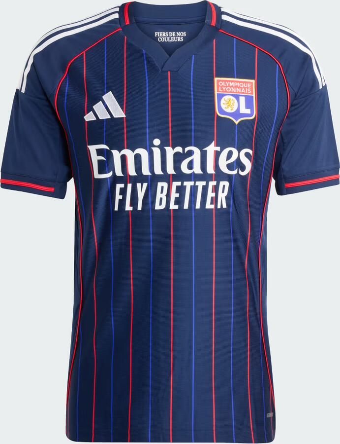Adidas Olympique Lyon 2025 26 Away Shirt Blauw- Heren Blauw