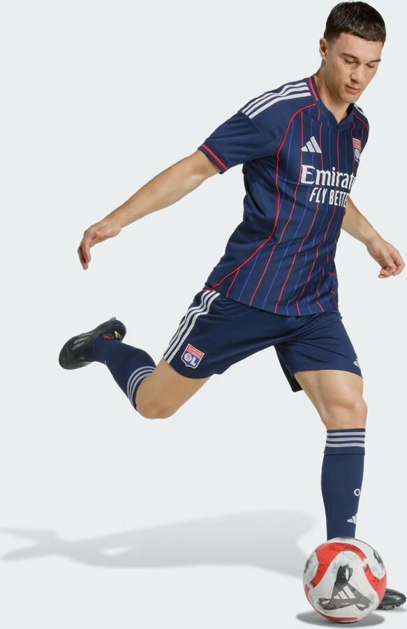 Adidas Olympique Lyon 2025 26 Away Shirt Blauw- Heren Blauw - Foto 2