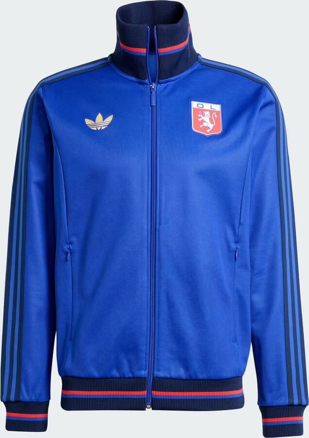 Adidas Originals Olympique Lyon 75 Year Anniversary Track Top Blauw- Heren Blauw - Foto 2