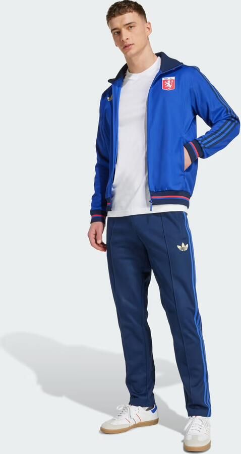 Adidas Originals Olympique Lyon 75 Year Anniversary Track Top Blauw- Heren Blauw - Foto 3
