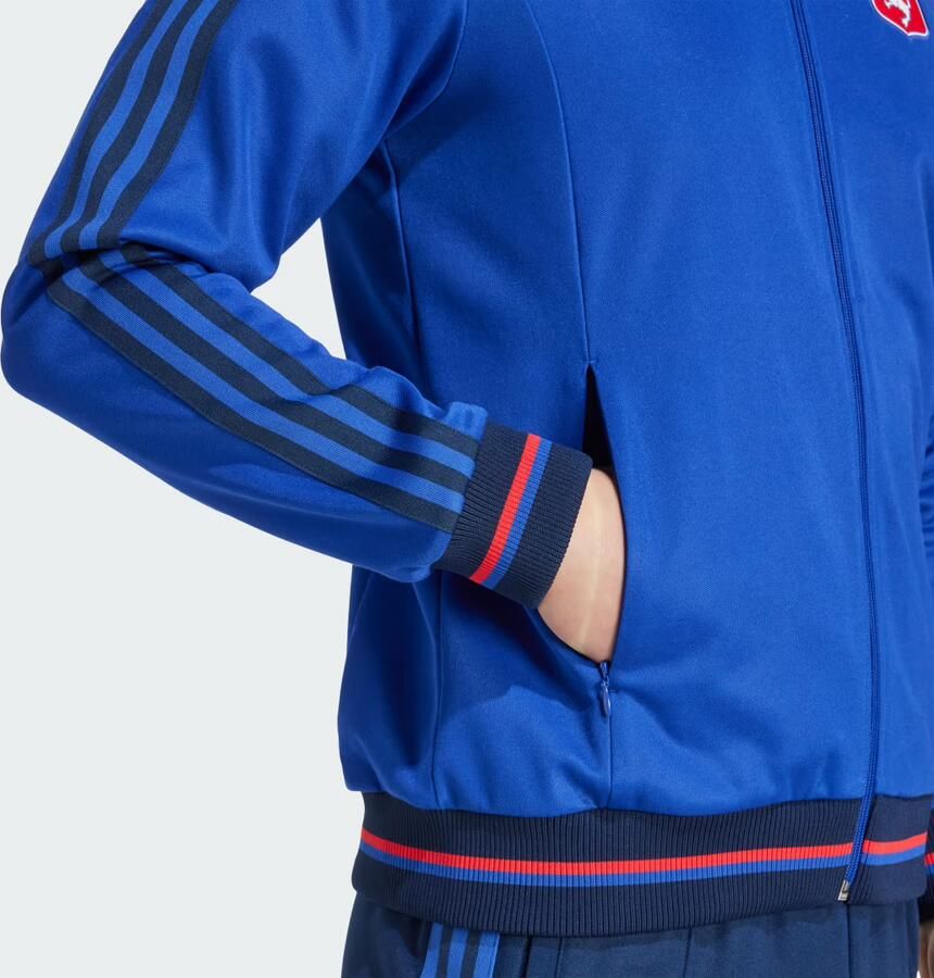 Adidas Originals Olympique Lyon 75 Year Anniversary Track Top Blauw- Heren Blauw