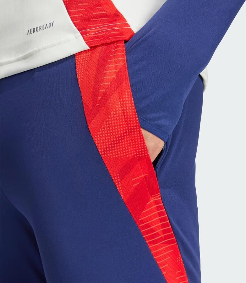 Adidas Olympique Lyon Training Track Pants Midnight Indigo Bright Red White Tint- Heren Midnight Indigo Bright Red White Tint - Foto 2