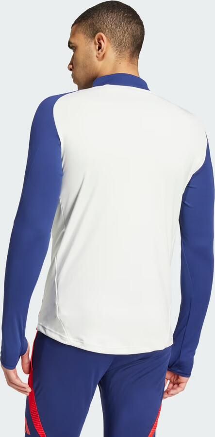 Adidas Olympique Lyon Training Top White Tint Midnight Indigo Bright Red- Heren White Tint Midnight Indigo Bright Red - Foto 4