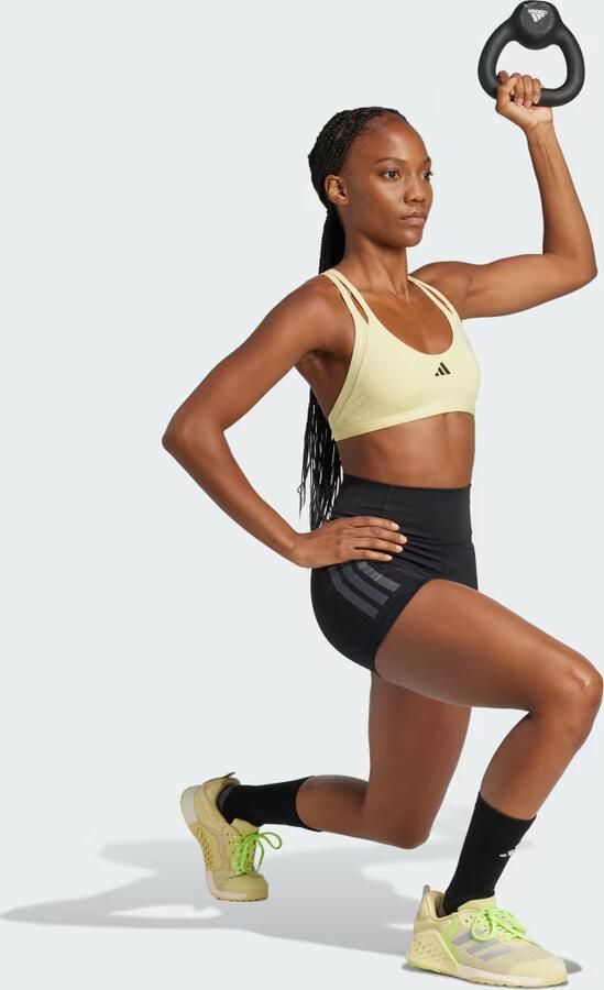 Adidas Optime 3-Stripes 1 4 Korte Legging Zwart- Dames Zwart - Foto 10