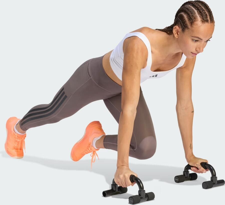 Adidas Legging Leggings Optime Workout 3 Stripes 7 8 haute taille - Foto 3