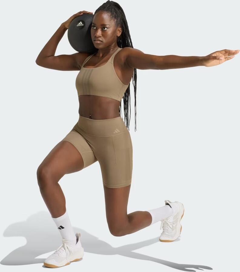 Adidas Optime 3-Stripes Korte Workoutlegging - Foto 3