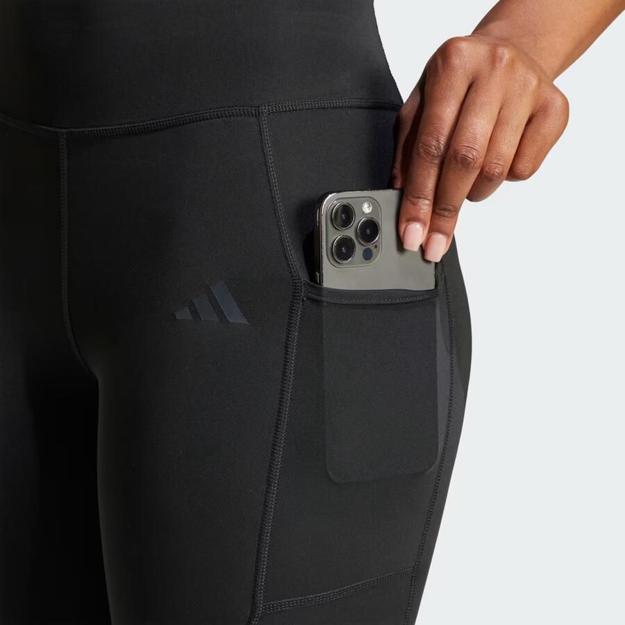 Adidas Optime 3-Stripes Lange Legging Zwart- Dames Zwart