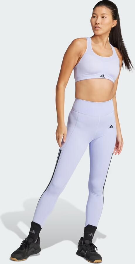 Adidas Optime 3-Stripes Lange Legging - Foto 5