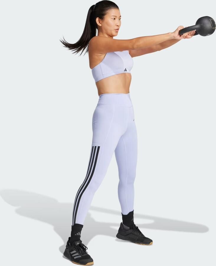Adidas Optime 3-Stripes Lange Legging - Foto 3