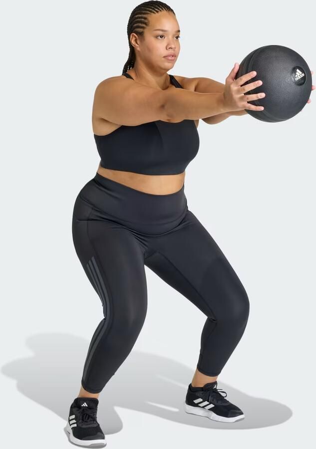 Adidas Optime 3-Stripes Medium Support Workoutbeha (Grote Maat) - Foto 5
