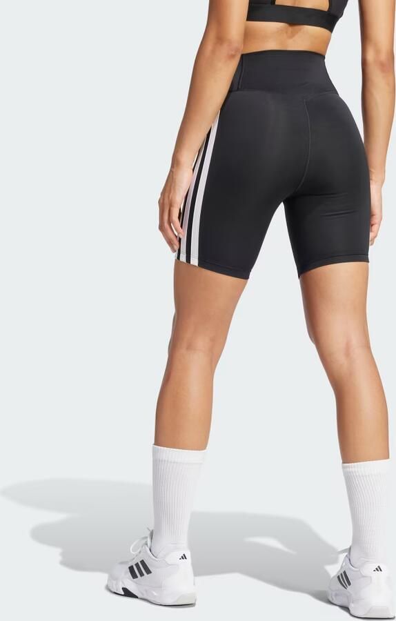 Adidas Legging Leggings Optime Essentials 3 Stripes taille haute - Foto 4