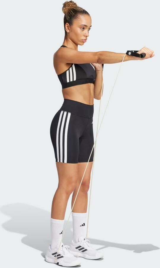 Adidas Legging Leggings Optime Essentials 3 Stripes taille haute - Foto 5