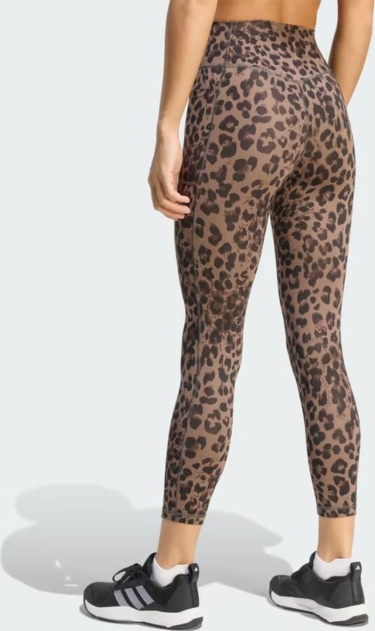 Adidas Optime Essentials 3-Stripes Leopard 7 8 legging - Foto 5