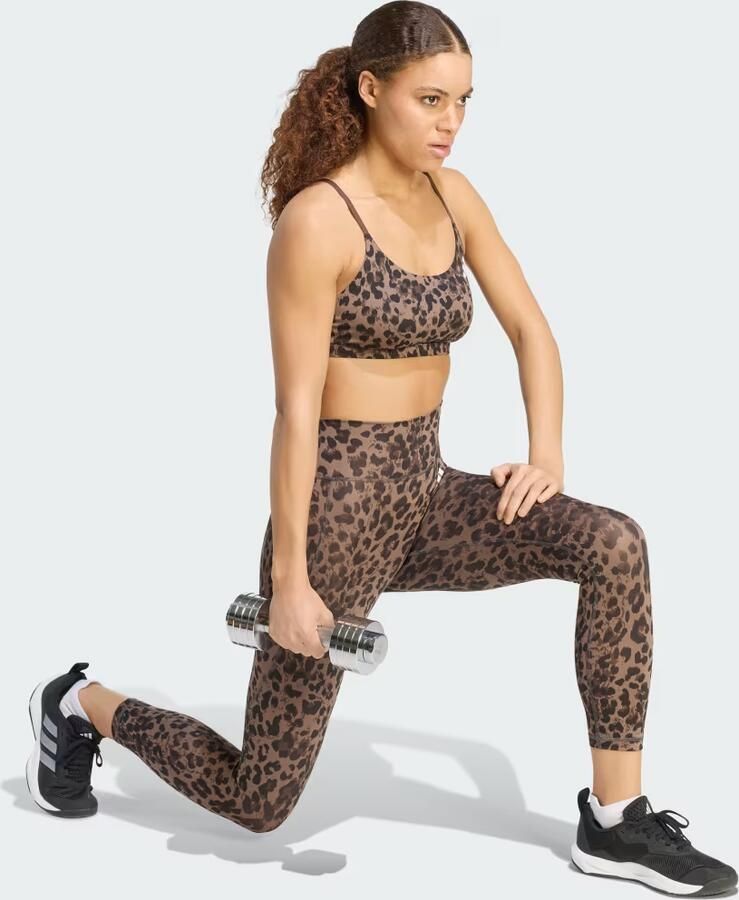 Adidas Optime Essentials 3-Stripes Leopard 7 8 legging - Foto 4