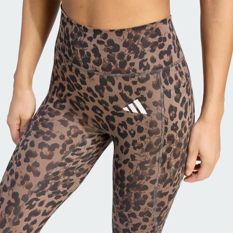 Adidas Optime Essentials 3-Stripes Leopard 7 8 legging - Foto 2