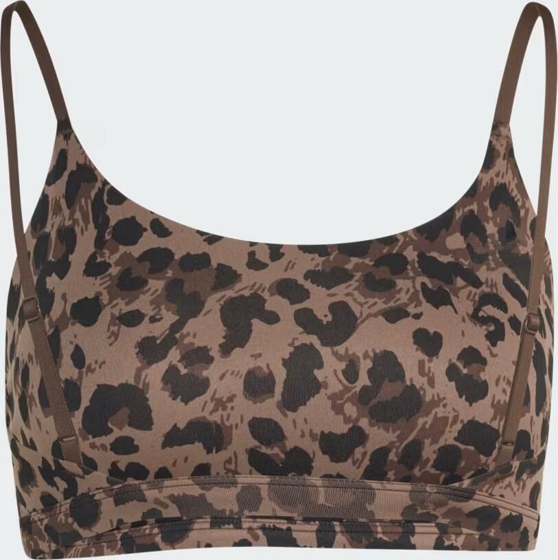 Adidas Optime Essentials 3-Stripes Leopard sportbeha met lichte ondersteuning - Foto 3