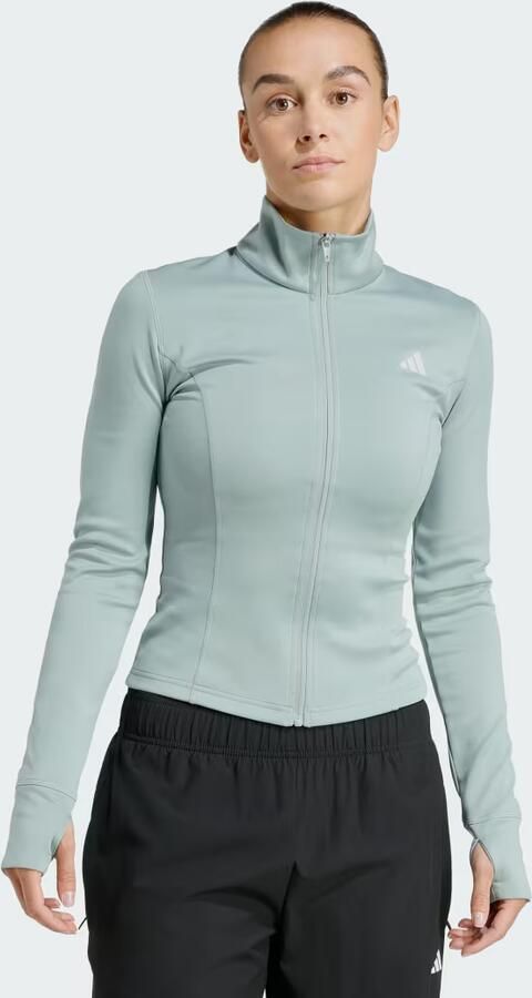 Adidas Optime Essentials Jack met Lange Ritssluiting