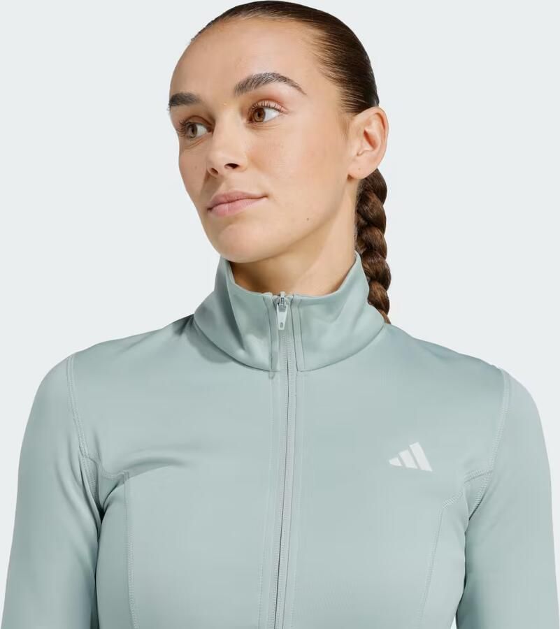 Adidas Optime Essentials Jack met Lange Ritssluiting - Foto 2