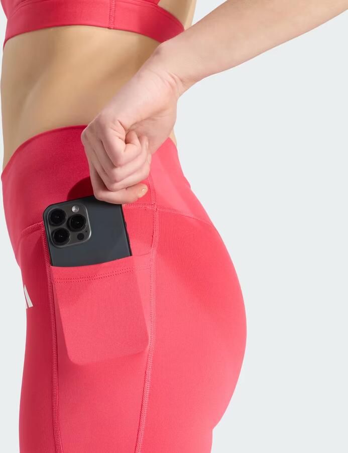 Adidas Optimé Essentials Korte Legging met Zakje 7-Inch - Foto 3