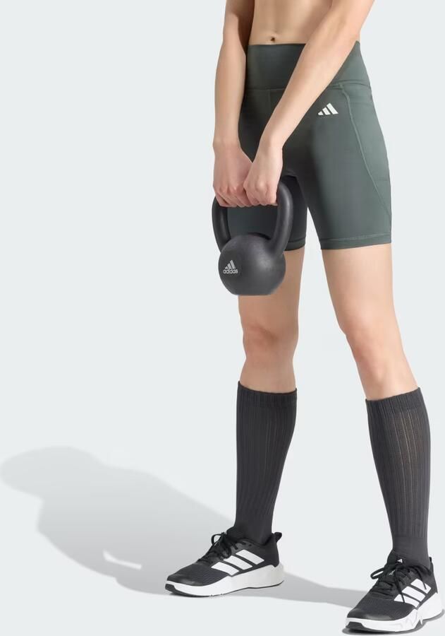 Adidas Optimé Essentials Korte Legging met Zakje 7-Inch