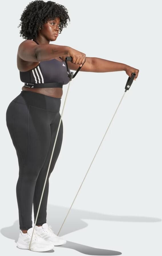 Adidas Optime Essentials Lange Legging met Opbergzakje (Grote Maat) - Foto 3