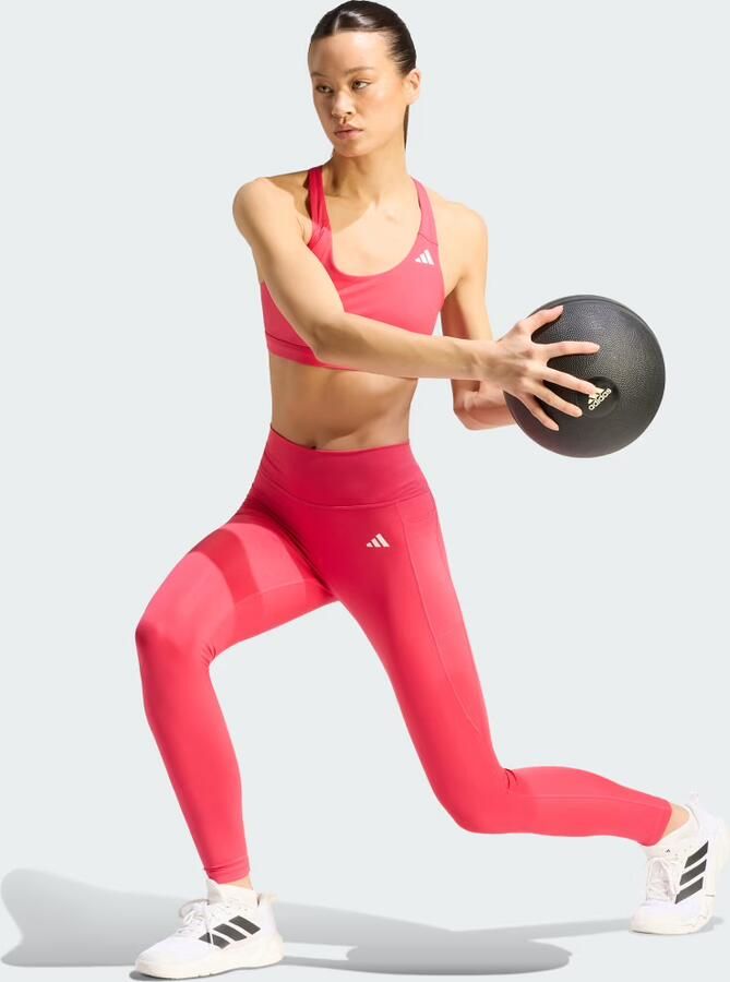 Adidas Optimé Essentials Lange Legging met Zakje - Foto 3