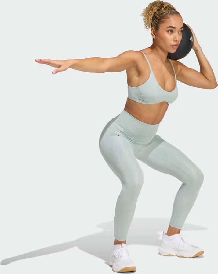Adidas Optimé Essentials No Front Rise Seam 7 8 Legging - Foto 4