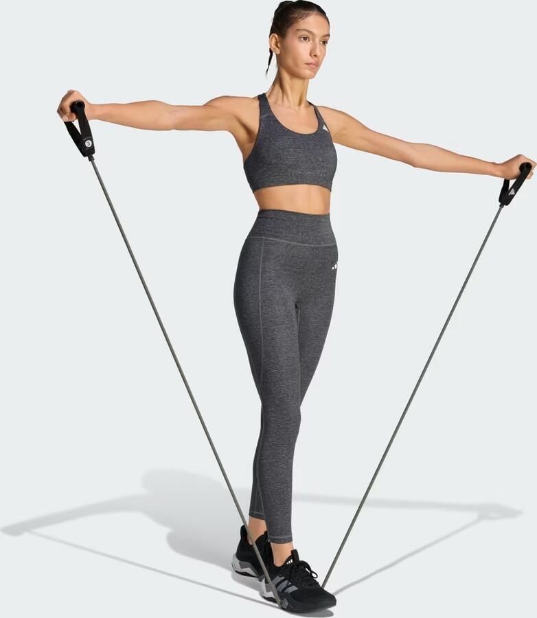 Adidas Optime Essentials Workout Heather 7 8 Legging - Foto 4
