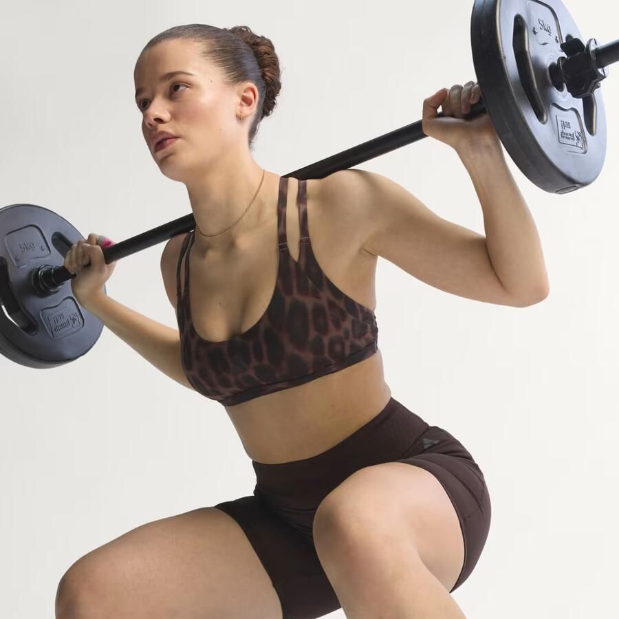 Adidas Optime Leopard Strappy Light Support Beha