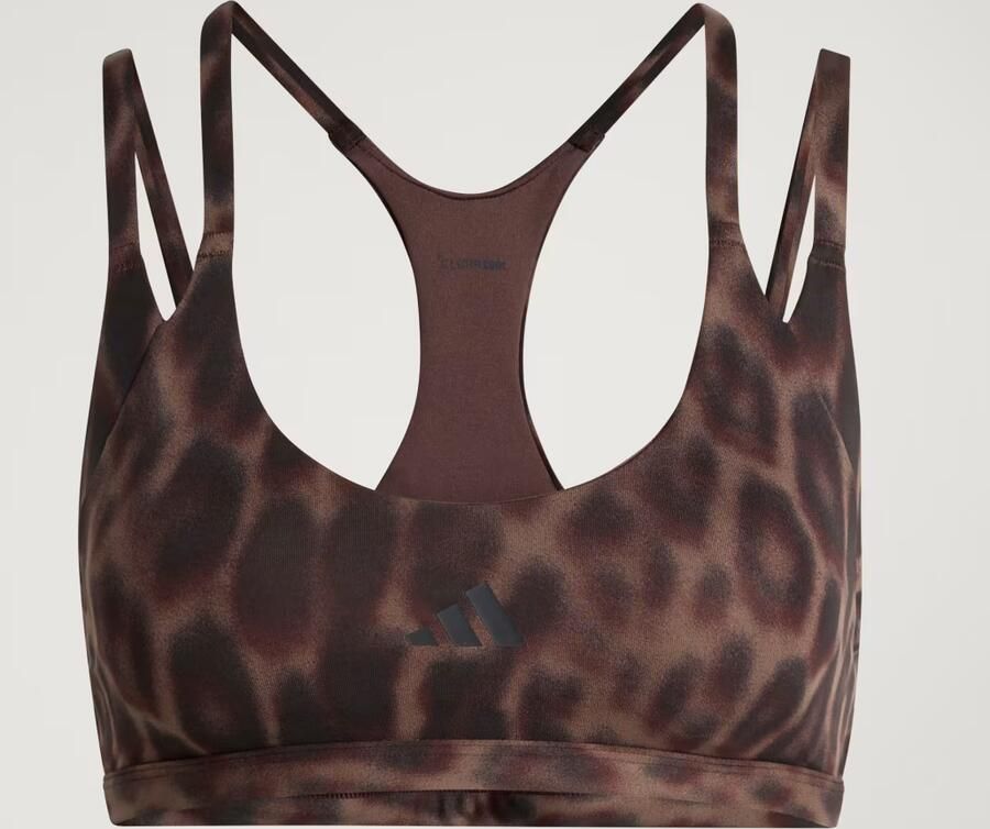 Adidas Optime Leopard Strappy Light Support Beha - Foto 6