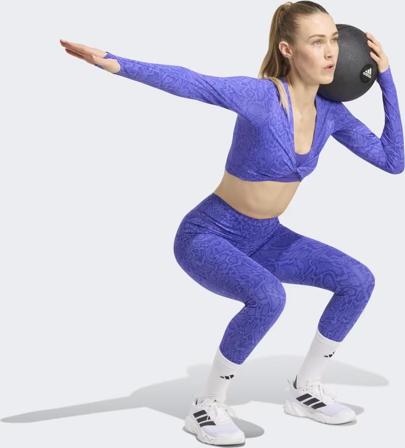 Adidas Training Slim Fit legging met gsm-zakje - Foto 3