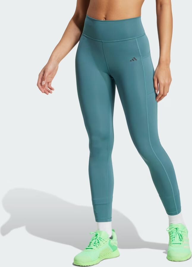 Adidas Legging Leggings Optime Stash CLIMACOOL taille haute