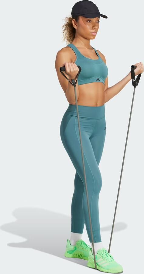 Adidas Legging Leggings Optime Stash CLIMACOOL taille haute - Foto 5