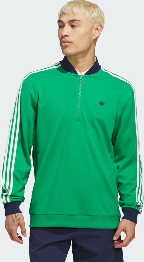 Adidas Originals 3-Stripes Sweatshirt met Halflange Rits
