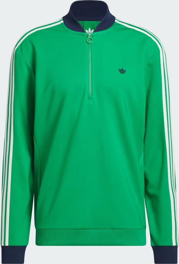 Adidas Originals 3-Stripes Sweatshirt met Halflange Rits - Foto 3