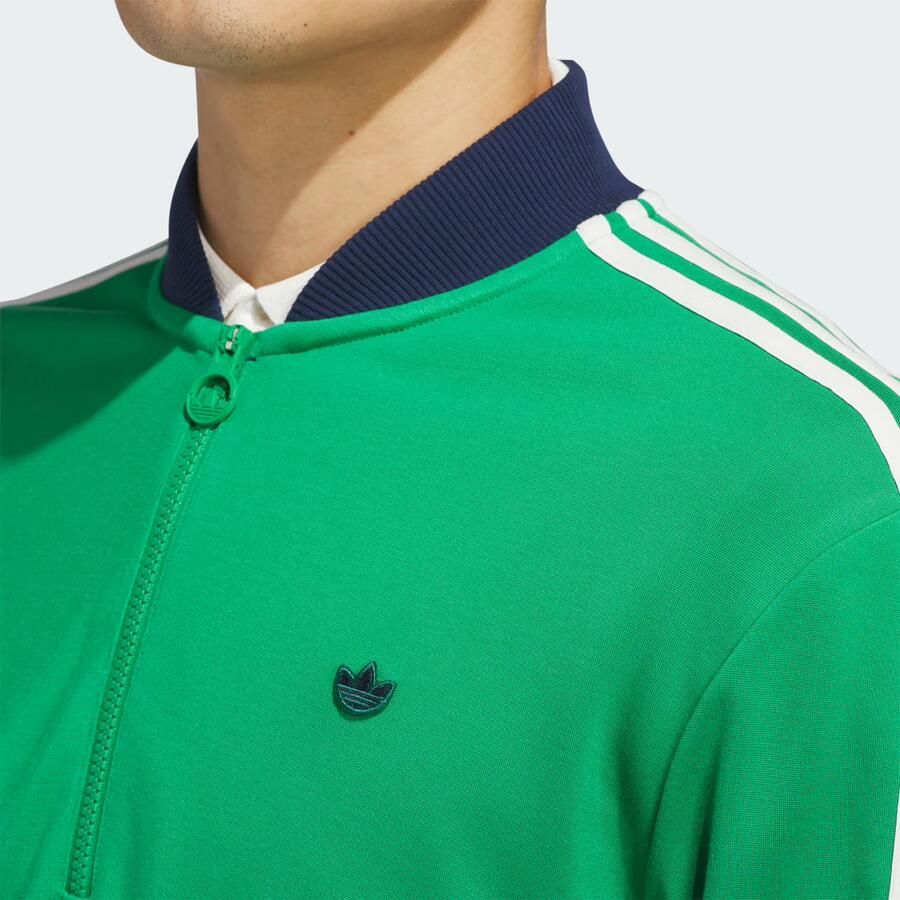 Adidas Originals 3-Stripes Sweatshirt met Halflange Rits - Foto 2