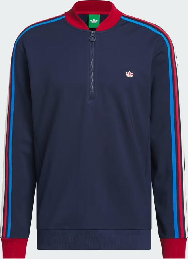 Adidas Originals 3-Stripes Sweatshirt met Korte Rits - Foto 4