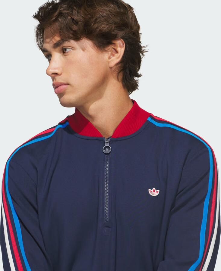 Adidas Originals 3-Stripes Sweatshirt met Korte Rits - Foto 3