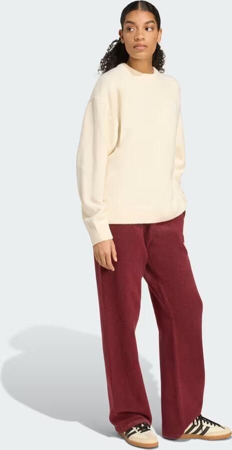 Adidas Originals Trefoil Knit Crew Sweatshirt Wit- Dames Wit - Foto 5