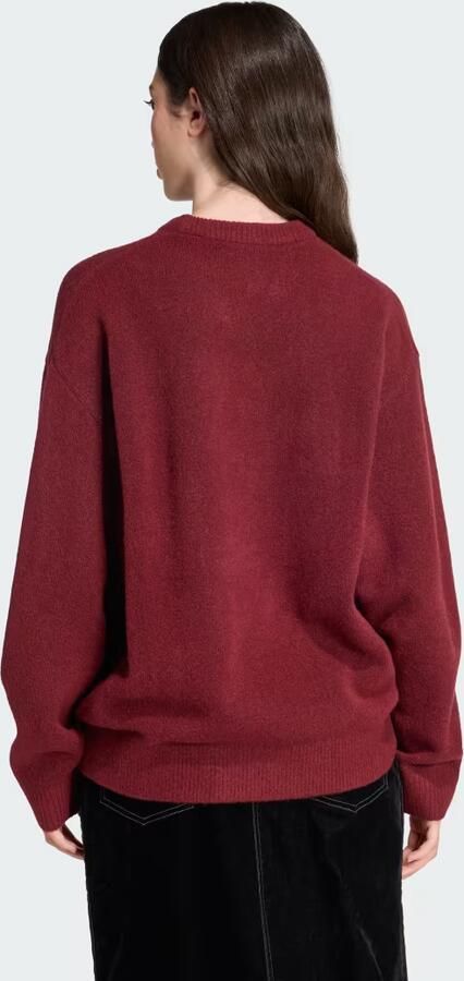 Adidas Originals Trefoil Knit Crew Sweatshirt Rood- Dames Rood - Foto 6